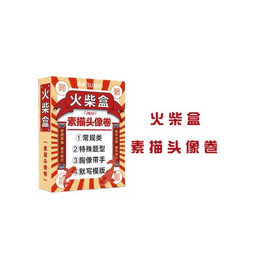火柴盒素描头像卷 2022尚读常规类特殊体型儿童男女青中老年人物头像