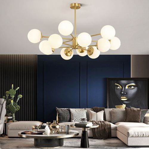 大观园 全铜客厅灯led轻奢卧室餐厅创意大厅灯简约现代灯饰魔豆