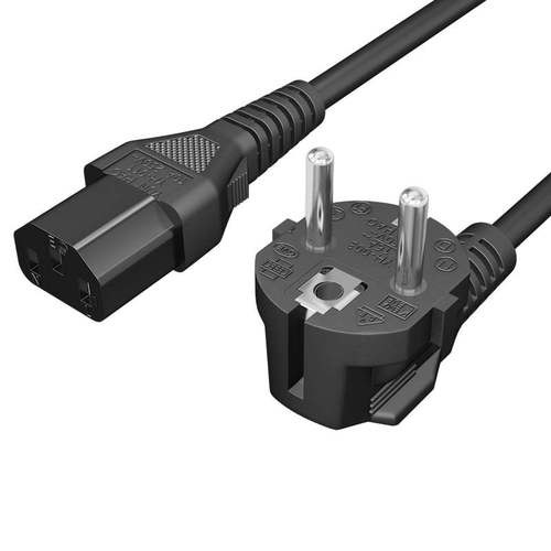 1.8米欧标电源线3*0.75mm欧式电源线品字尾 3三孔欧规插头电源线