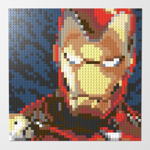 乐·高(le·go)拼装漫威浩克钢铁侠艺术生活像素马赛克积木画减压礼物