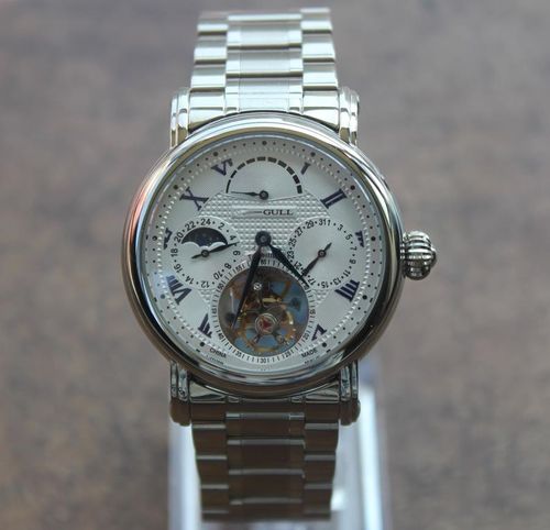 2021海鸥陀飞轮手表经典机械指针式日历st8007机芯全新高质镂空