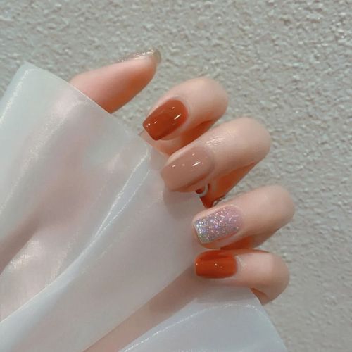 穿戴甲网红纯色爆款纯色美甲大气简约百搭穿戴甲小红书爆款