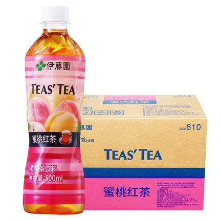 北京包邮伊藤园蜜桃红茶饮料果味茶饮料500ml*15瓶整箱特惠