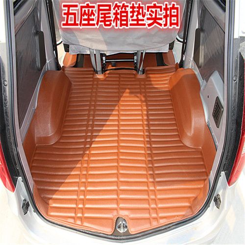 新款五菱宏光s五座脚垫荣光v五菱之光v全包围脚垫宏光v后备箱垫 棕色