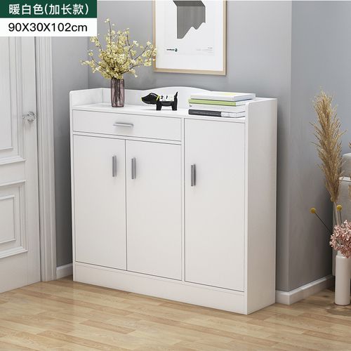 简约欧式白色2 3 4门鞋柜长60 90 1.2米宽30高90 102