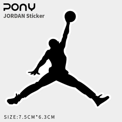 飞人乔丹贴纸潮牌logo行李箱贴画笔记本电脑滑板死飞吉他冰箱防水