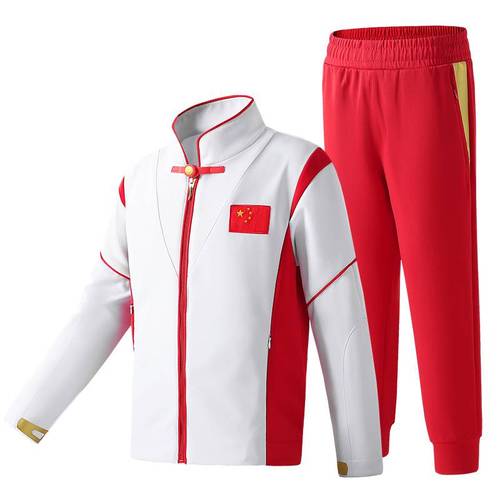 中国队领奖服国家队运动服套装春秋长袖队服国服男运动员出场服装