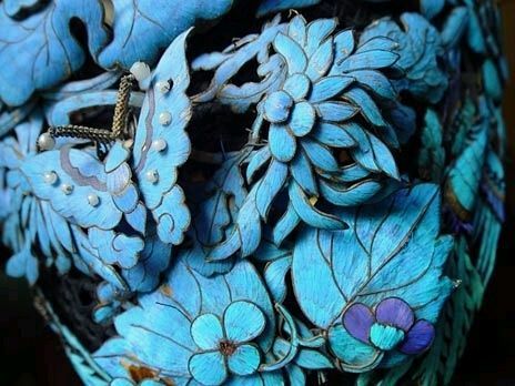 定制手工仿点翠发簪