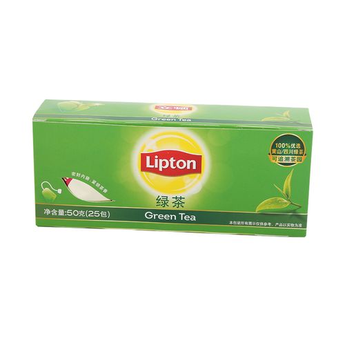 立顿绿茶 茶包 50克/盒