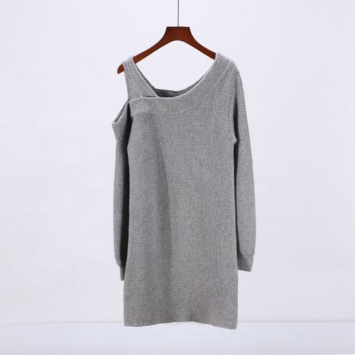 秒杀清仓〖s〗日系高端品牌女装春季不规则长袖毛衣连衣裙1c630