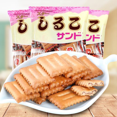 日本进口 松永北海道红豆饼干办公室网红休闲特产零食