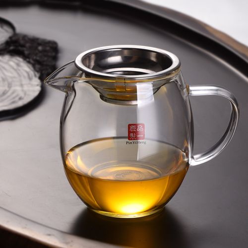 带杯茶茶具茶茶器玻璃耐高温分公道玻璃海配件加厚漏
