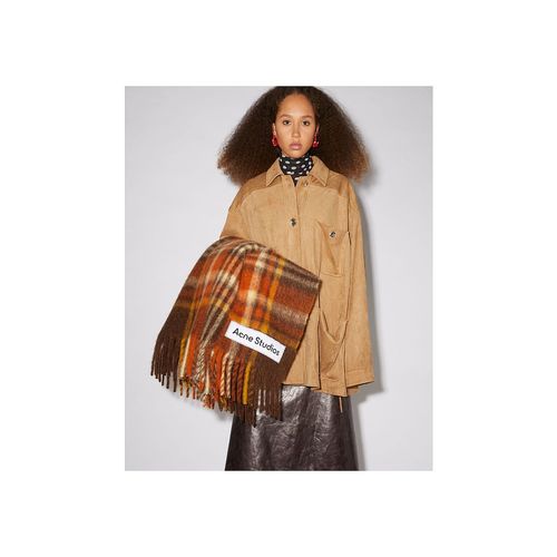 香港直邮acne studios 格纹图案围巾 ca0147
