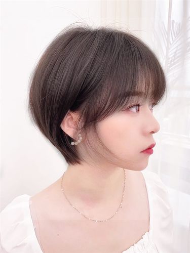 正品假发女短发全头套女真人发丝自然时尚波波头圆脸俏皮韩式短发