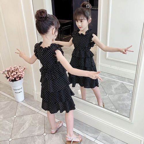 女童连衣裙夏装新款儿童超洋气网红童装公主裙小女孩雪纺裙