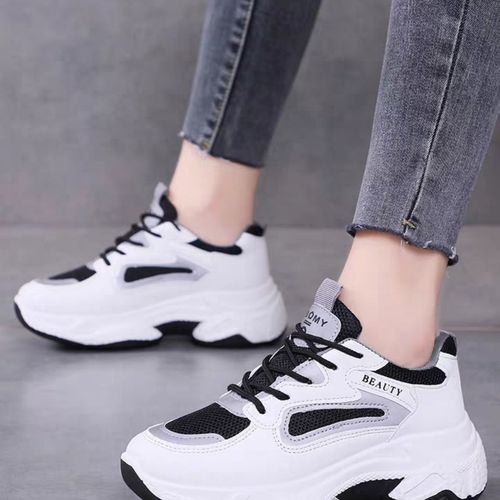 加绒老爹鞋女2020新款冬季二棉鞋子网红超火皮面秋季ins运动潮鞋