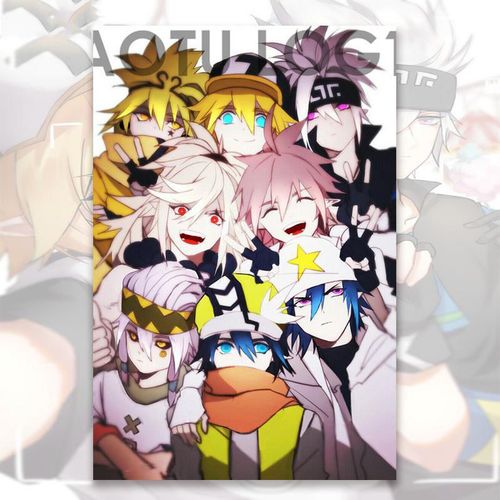 凹凸世界动漫人物diy数字油彩画游戏角色装饰挂画手绘油画