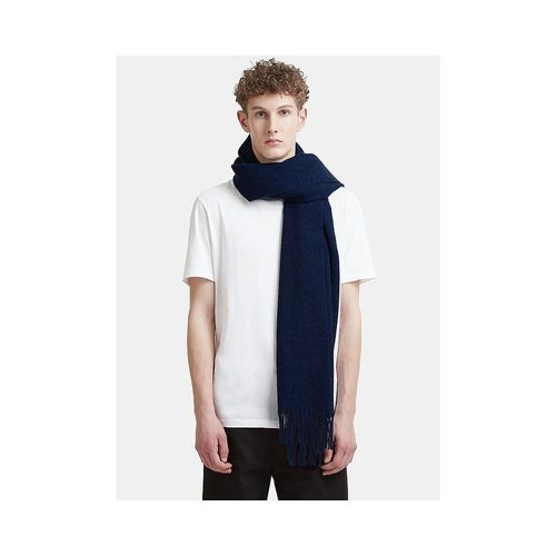 香港直邮acne studios 海军蓝流苏羊毛围巾 273124