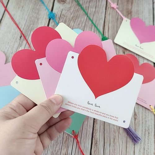 牌子感谢diy幼儿园心愿卡制作许愿树标签手工n贺女神节吊牌吊卡小