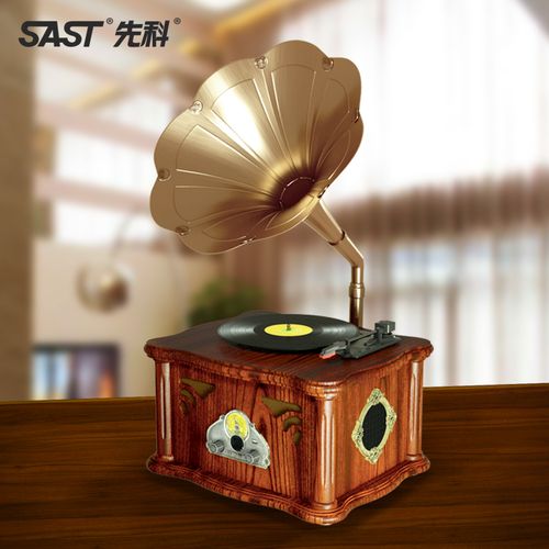 先科老式台式复古留声机黑胶唱片机客厅音响电唱机欧式蓝牙音箱