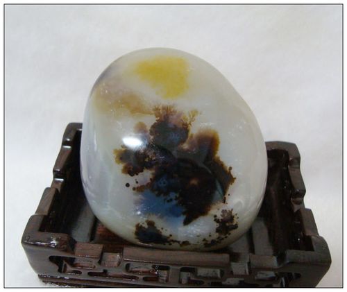 天然水草玛瑙原石摆件:水草森林.细腻清晰 新货削价 优惠价