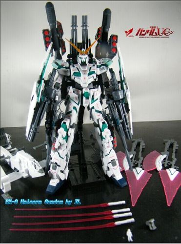 国产高达模型成品 1/100 mg全装备独角兽  完成品 全新