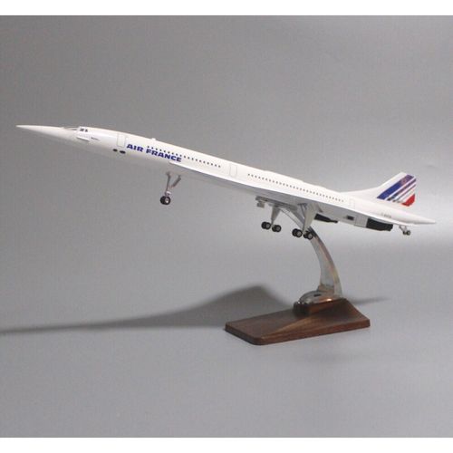 协和号飞机模型50cm带轮子带声控灯法国航空法航英航协和号航模 法航