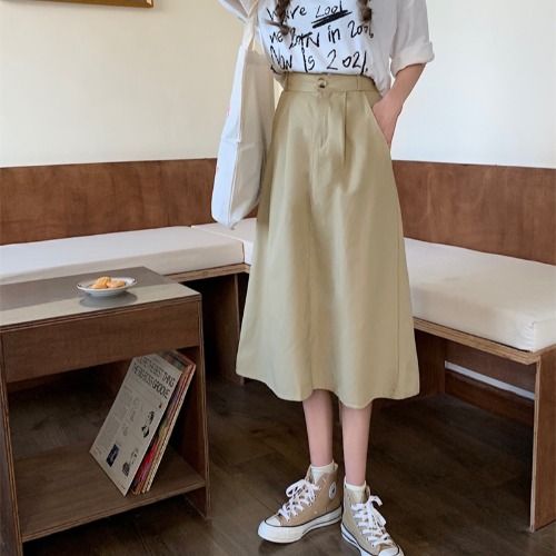 145/150秋天小个子半裙半截裙半身裙显瘦矮个子女生穿的工装女显高穿