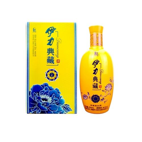 新疆名酒伊利伊犁伊力特伊力典藏小黄瓶46度250ml*10瓶浓香型白酒【2