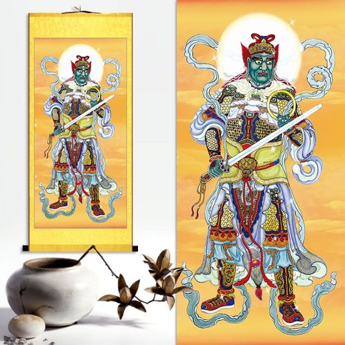 小米(mi)生态同款佛像画像四大金刚风调雨顺四大天王挂画神像护法保佑