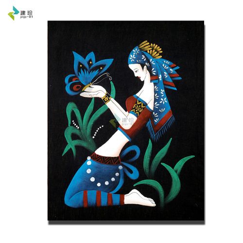 珐琅彩装饰画diy材料包这幅画有一个很好听的名字叫心舞飞扬