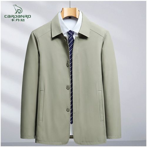 cardanro卡丹路男士春秋季翻领夹克商务休闲宽松男装韩版潮流外套