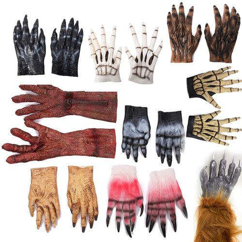 万圣节鬼屋密室npc恐怖丧尸怪物恶魔鬼爪子剧本杀野兽吸血鬼手套