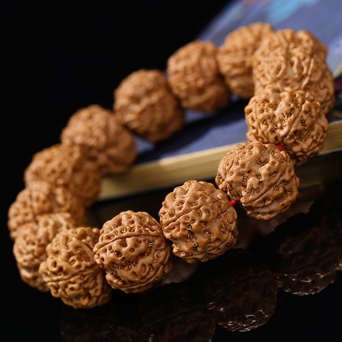 四五瓣尼泊尔大金刚菩提子爆肉红黄皮新籽手串男文玩