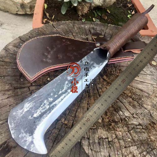 户撒纯手工锻打农用野外开山砍树劈柴家庭屠宰砍骨阿昌族传统工艺