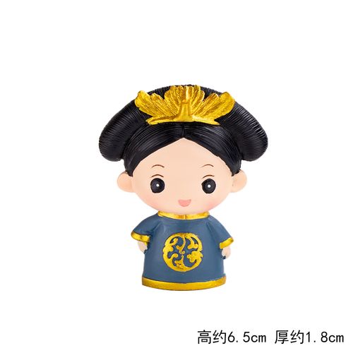 烘焙生日万圣节装饰复古皇上皇后娘娘蛋糕摆件母后凤凰女神插件 平面