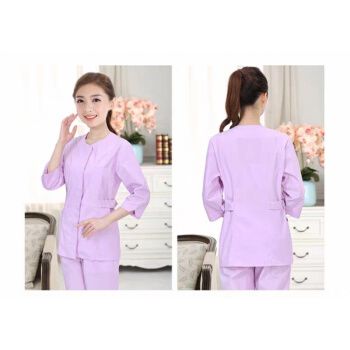 月子中心护理服月嫂工作服装纯棉护士服分体套装女花长袖美容牙科服