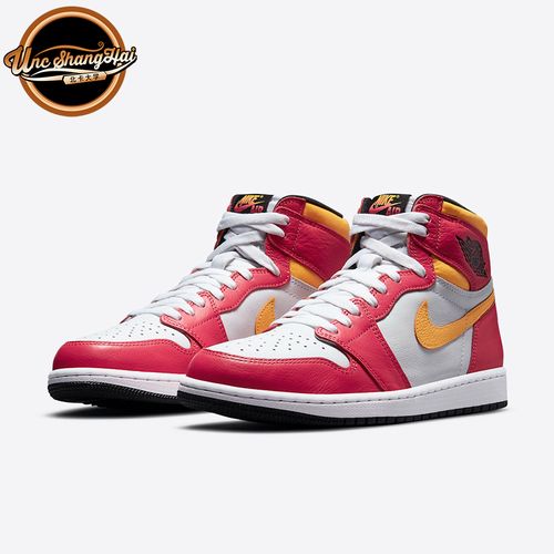 北卡大学 air jordan 1 aj1白黄粉 亡灵节 高帮篮球鞋 555088-603