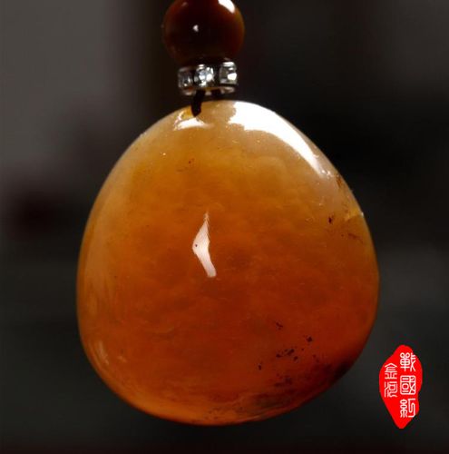 玛瑙手把件 把玩石 战国红原石 文玩古玩收藏雕刻摆件 礼物 吊坠