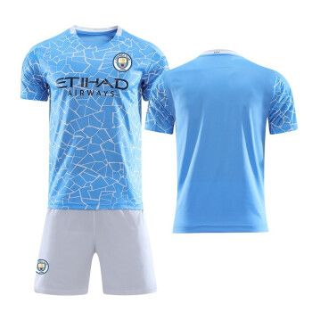 曼城球衣21-22足球服套装男定制10号阿圭罗球服17号德布劳内7号斯特林