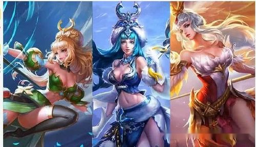 王者荣耀五个女英雄改版前原画都有一个很明显的特点