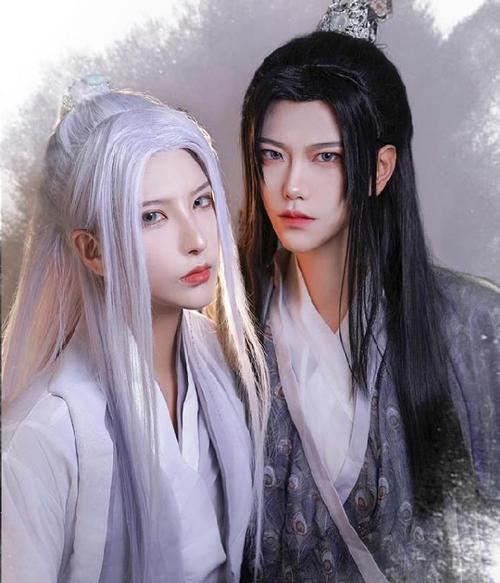 古代假发男 帅气_帅气男生古代万用马尾长发全套发套逼真发型超仙汉服