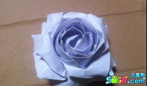 简单易学的折纸玫瑰花教程