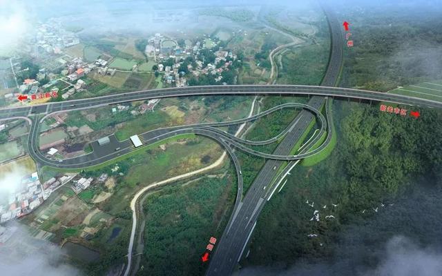 前往珠三角可节省20分钟~韶赣高速欧山互通立交通车啦