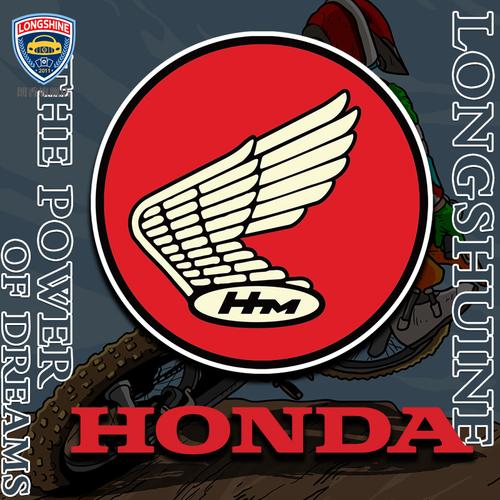 广告车贴定制honda本田摩托车标志logo头盔车贴电动摩托车贴纸
