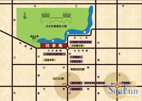 汉城湖壹号交通图