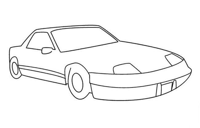 小汽车也就是车型比较小巧的汽车,那么怎么用简单的方法来画出