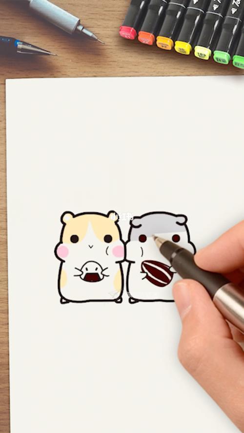 可爱仓鼠仓鼠简笔画简笔画教程文化绘画超萌仓鼠简笔画画法图片步骤