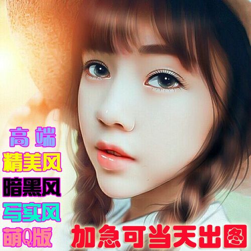 logo 设计定制 ps 版卡通绘画微信肖像漫画画 q 真人照片转手绘头像