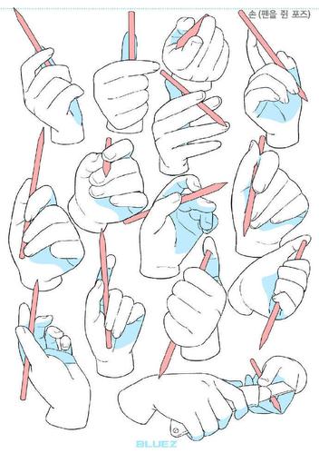 轻微课 的想法: 手的绘画参考~需转~ 更多绘画素材和资源→… - 知乎